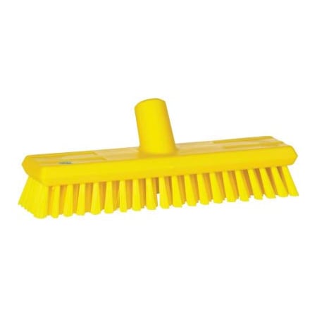 Remco Vikan 11in Waterfed Deck Scrub- Soft, Yellow 70436